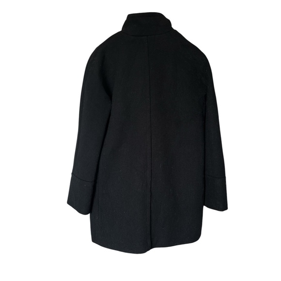 NWT, J.Crew Factory City Coat, Wool Blend & Zippered, Size 6 - Picture 5 of 8